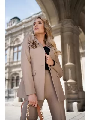 Dámska bunda STYLOVE S370 BÉŽOVÁ