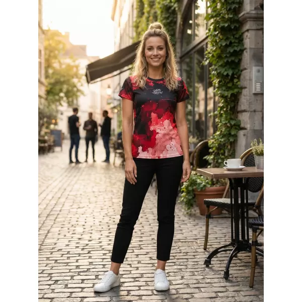  Dámske prémiové funkčné tričko ALTISPORT VOJ/ALW089TR01 ČERVENÁ 
