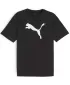 Pánske tričko PUMA TEAMRISE LOGO JERSEY COTTON 658705_03 PUMA ČIERNA/PUMA BIELA