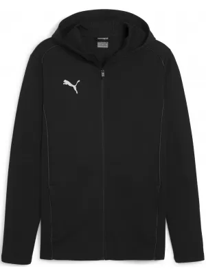 Pánska mikina PUMA TEAMFINAL CASUALS HOODED JKT 658528_03 PUMA BLACK/PUMA SILVER