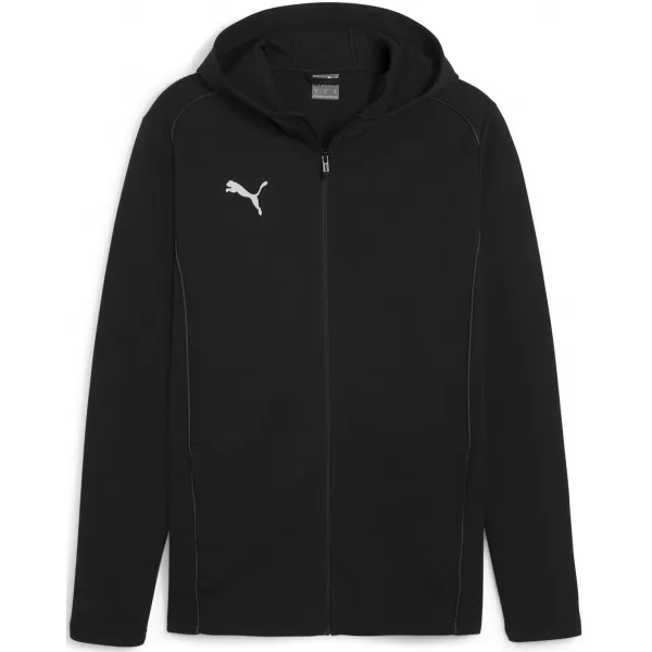  Pánska mikina PUMA TEAMFINAL CASUALS HOODED JKT 658528_03 PUMA BLACK/PUMA SILVER 