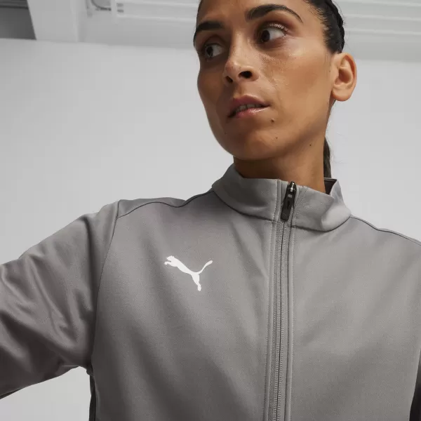  Dámska bunda PUMA TEAMGOAL TRAINING JACKET WMN 658635_13 LIATINA/BIELA/TIEŇOVÁ ŠEDÁ 