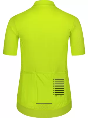 Dámsky cyklistický dres NORDBLANC MILE NBSLF8216 JANTÁROVÁ