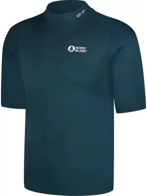 Pánske T -shirt s UV ochrana NORDBLANC MARINE NBSMF8089 TMAVO MODRÁ