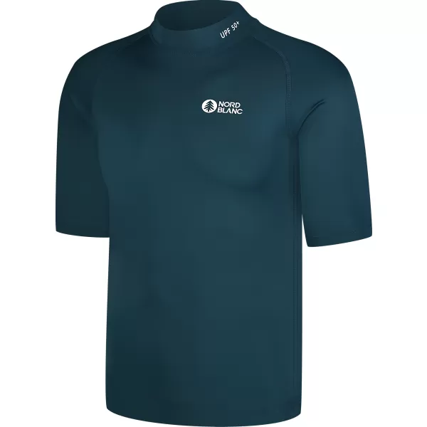  Pánske T -shirt s UV ochrana NORDBLANC MARINE NBSMF8089 TMAVO MODRÁ 