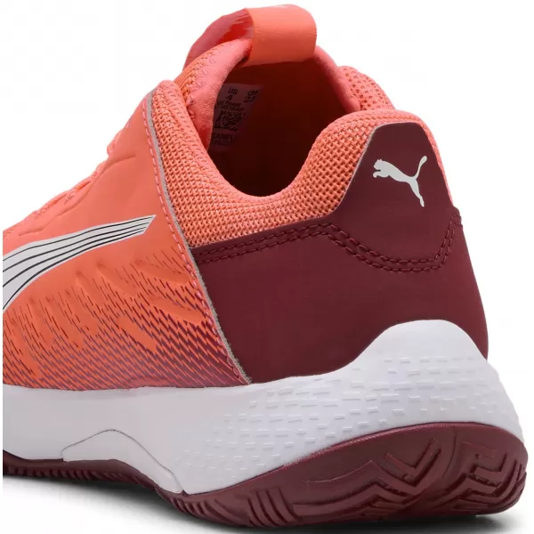  Detská obuv PUMA ACCELERATE JR 108302_01 ČERVENÁ/BIELA/TMAVÁ KARMÍNKA/ČIERNA 