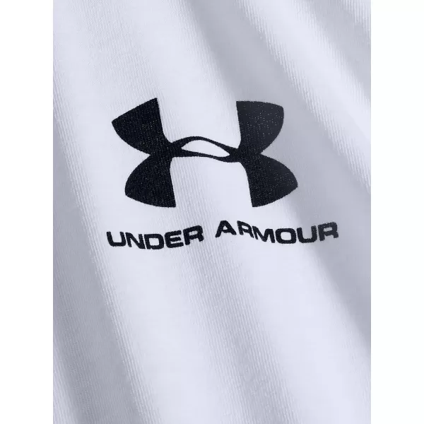  Pánske tričko UNDER ARMOUR SPORTSTYLE LEFT CHEST LS 1329585-100 BIELA 