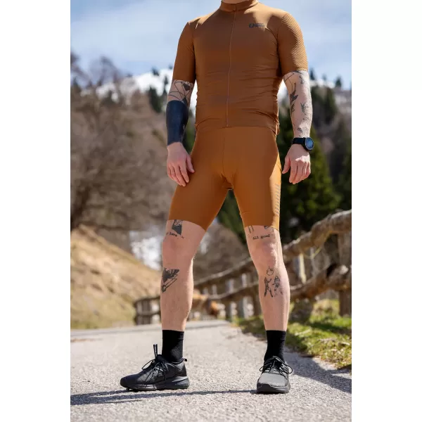  Pánske cyklistické šortky NORDBLANC EXALT NBSPM8217 HNEDÁ 