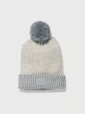 Dievčenský klobúk UNDER ARMOUR GIRLS SHIMMER POM BEANIE 1281867-130 SIVÁ