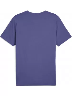 Pánske tričko PUMA GRAPHICS WORDING TEE 684825_46 MODRÝ KRYŠTÁL