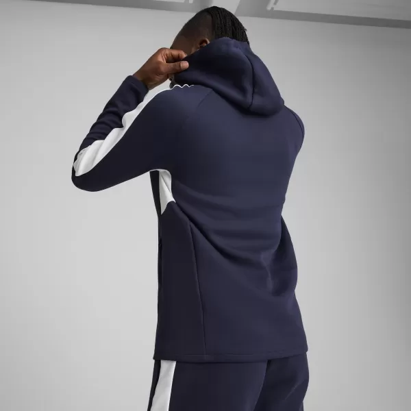  Pánska mikina PUMA TEAMEVOSTRIPE HOODY 659954_06 PUMA NAVY/PUMA SILVER 