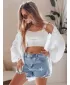Dámske šortky DSTREET MOONSTAR SY0471 MODRÁ