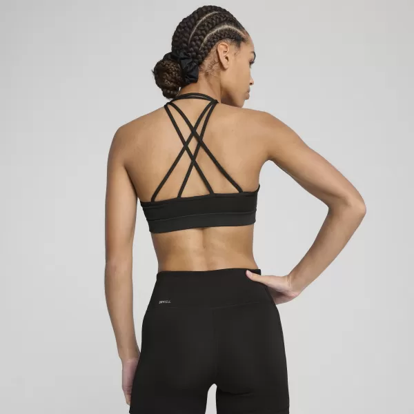  Dámska podprsenka PUMA MOVE STRAPPY BRA 526224_51 PUMA ČIERNA/PUMA BIELA 