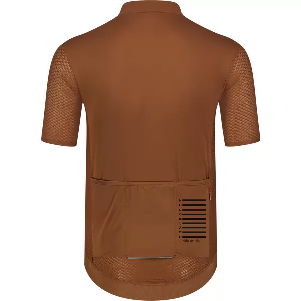  Pánsky cyklistický dres NORDBLANC WONDERMENT NBSMF8215 HNEDÁ 