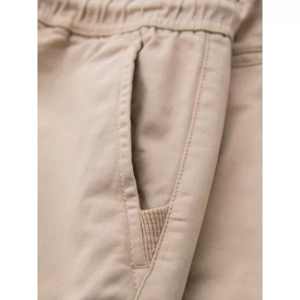  Pánske šortky OMBRE OM-SRCG-0190 BÉŽOVÁ 