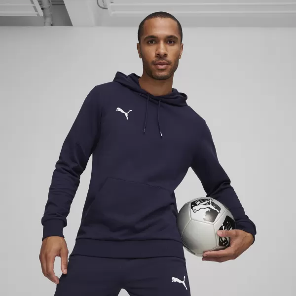  Pánska mikina PUMA TEAMGOAL CASUALS HOODY 658618_06 PUMA NAVY/PUMA WHITE 