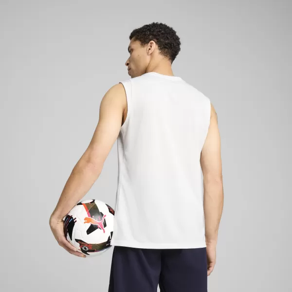  Mužský dres PUMA TEAMCUP TRAINING SL JERSEY 659168_04 PUMA WHITE/PUMA SILVER 