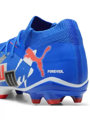 Kopačky PUMA FUTURE 8 MATCH FOREVER FG/AG 108423_01 BIELA/MODRÁ/ŠEDÁ/ČIERNA/ČERVENÁ