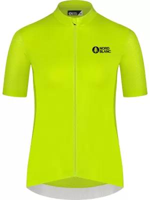 Dámsky cyklistický dres NORDBLANC MILE NBSLF8216 JANTÁROVÁ