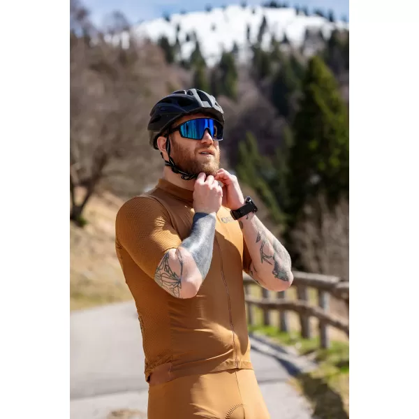  Pánsky cyklistický dres NORDBLANC WONDERMENT NBSMF8215 HNEDÁ 