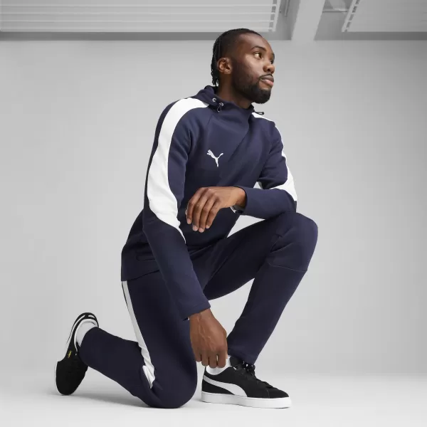  Pánska mikina PUMA TEAMEVOSTRIPE HOODY 659954_06 PUMA NAVY/PUMA SILVER 
