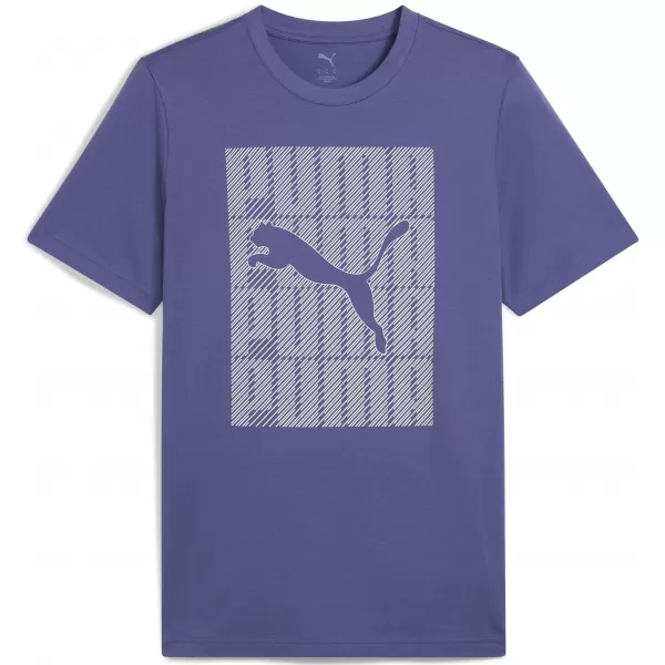  Pánske tričko PUMA GRAPHICS WORDING TEE 684825_46 MODRÝ KRYŠTÁL 