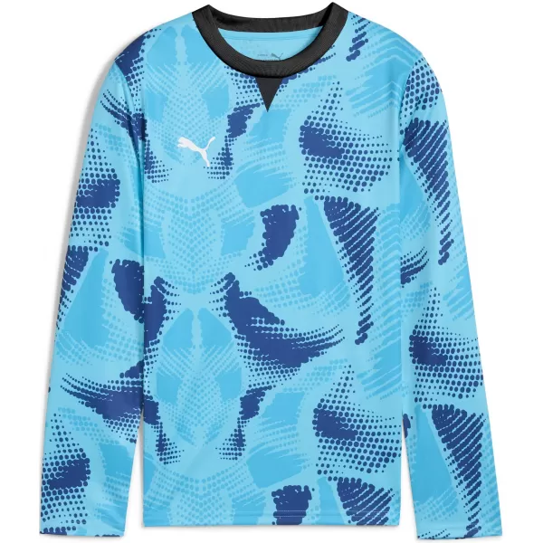  Detský dres PUMA TEAMTARGET GK LS JERSEY JR 706521_02 BRIGHT AQUA / BRIGHT AQUA / PUMA WHITE 