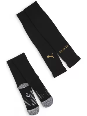 Futbalové ponožky PUMA TEAM SKS PLAIN SOCKS PROMO 775221_06 PUMA BLACK/MATTE PUMA GOLD