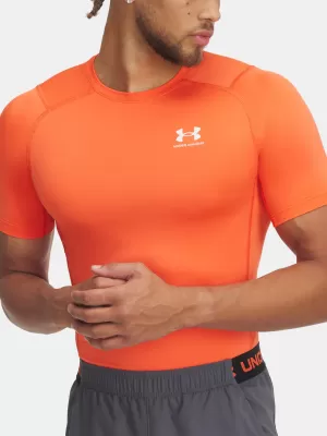 Pánske tričko UNDER ARMOUR HG ARMOUR COMP SS 1361518-847 ORANŽOVÁ