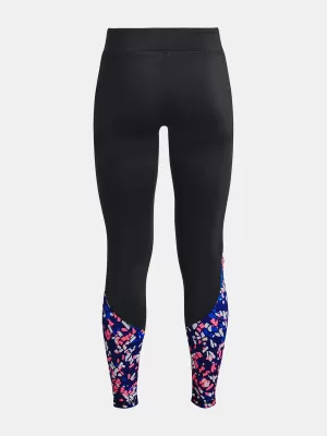 Dievčenské legíny UNDER ARMOUR CW NOVELTY LEGGING 1366078-002 ČIERNA