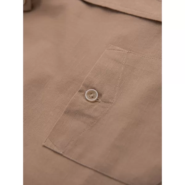  Pánska košeľa OMBRE OM-SHCS-0134 SVETLOHNEDÁ 
