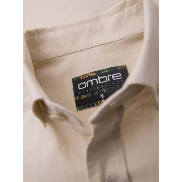  Pánska košeľa OMBRE OM-SHCS-0134 KRÉM 