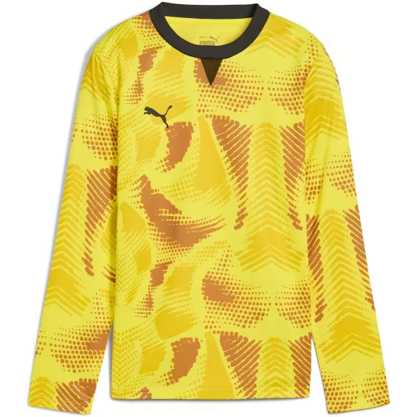  Detský dres PUMA TEAMTARGET GK LS JERSEY JR 706521_23 FLURO YELLOW PES / FLURO ŽLTÝ PES /PUMA ČIERNA 
