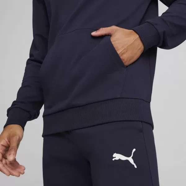  Pánska mikina PUMA TEAMGOAL CASUALS HOODY 658618_06 PUMA NAVY/PUMA WHITE 