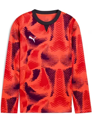 Detský dres PUMA TEAMTARGET GK LS JERSEY JR 706521_01 NRGY RED / NRGY RED / PUMA WHITE