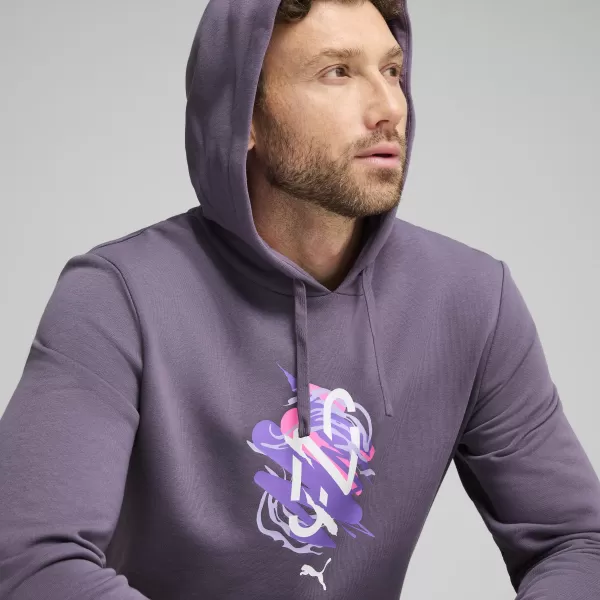  Pánska mikina PUMA NEYMAR JR CREATIVITY HOODIE 660099_01 FIALOVÉ UHLIE 