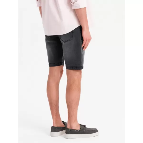  Pánske šortky OMBRE OM-SRDS-0171 ČIERNA 