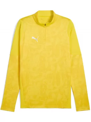 Pánska mikina PUMA TEAMCUP TRAINING 1/4 ZIP TOP 659164_07 FASTER YELLOW/ RÝCHLEJŠIE ŽLTÉ/PUMOVÉ STRIEBRO