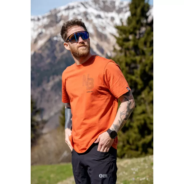  Pánske tričko NORDBLANC NBSMT8161 ORANŽOVÁ 