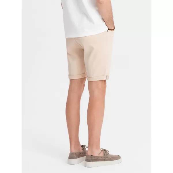 Pánske šortky OMBRE OM-SRDS-0162 KRÉM 