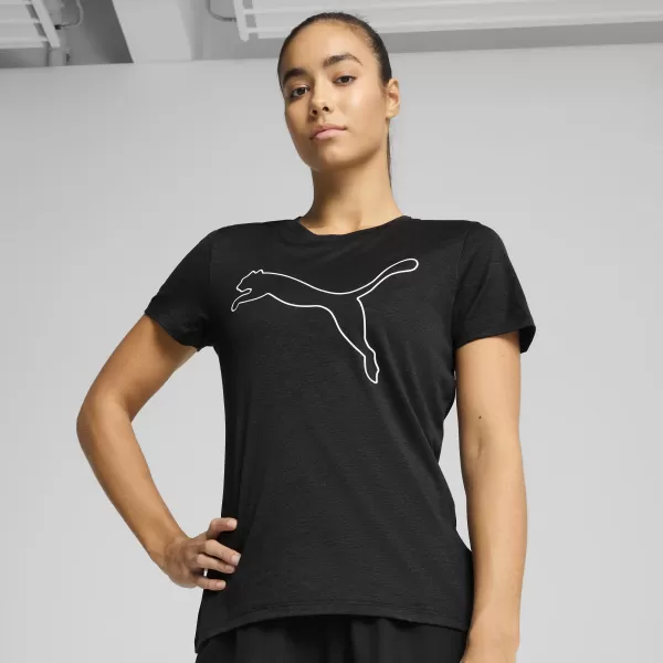  Dámské triko PUMA TAD ESSENTIAL W HEATHER TEE 525893_01 PUMA BLACK HEATHER 