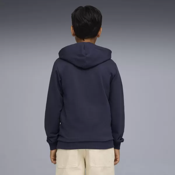  Mikina PUMA TEAMGOAL CASUALS HOODY JR 658619_06 PUMA NAVY/PUMA WHITE 