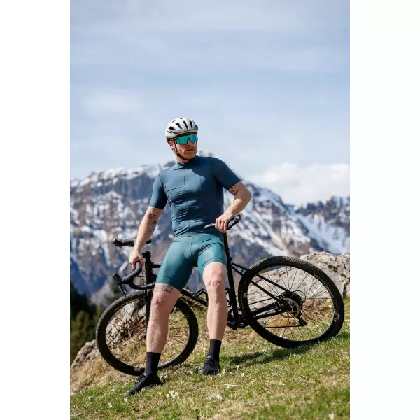  Pánske cyklistické šortky NORDBLANC EXALT NBSPM8217 ZELENÁ 