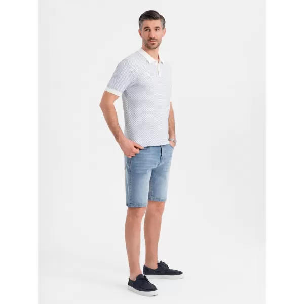  Pánske šortky OMBRE OM-SRDS-0171 SVETLOMODRÁ 