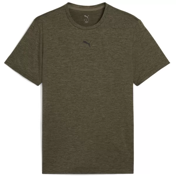  Pánske tričko PUMA ESSENTIALS HEATHER CAT TEE 525920_81 LALOK ZELENÉHO VRESU 