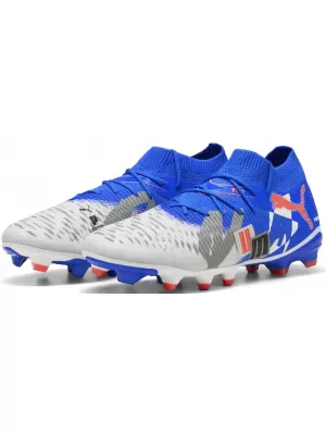 Kopačky PUMA FUTURE 8 MATCH FOREVER FG/AG 108423_01 BIELA/MODRÁ/ŠEDÁ/ČIERNA/ČERVENÁ