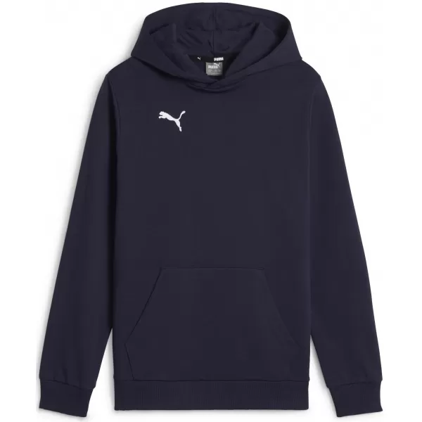  Mikina PUMA TEAMGOAL CASUALS HOODY JR 658619_06 PUMA NAVY/PUMA WHITE 