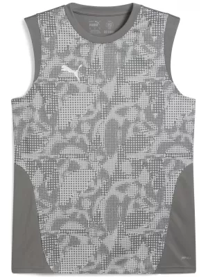 Mužský dres PUMA TEAMCUP TRAINING SL JERSEY 659168_13 FLAT MEDIUM GRAY/ PLOCHÉ STREDNE ŠEDÉ/PUMOVÉ STRIEBRO
