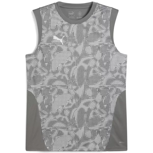  Mužský dres PUMA TEAMCUP TRAINING SL JERSEY 659168_13 FLAT MEDIUM GRAY/ PLOCHÉ STREDNE ŠEDÉ/PUMOVÉ STRIEBRO 