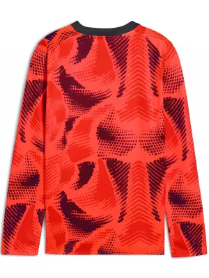 Detský dres PUMA TEAMTARGET GK LS JERSEY JR 706521_01 NRGY RED / NRGY RED / PUMA WHITE